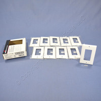 10 Cooper White Standard 1-Gang Decorator GFI GFCI Cover Thermoset Wallplates 2151W