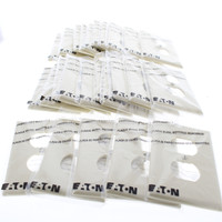 25 Eaton Ivory Mid-Size 1G Unbreakable Receptacle Wallplate Outlet Covers PJ8V
