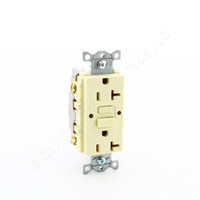 Hubbell Almond Self-Testing GFCI Duplex Receptacle Outlet 20A GFRST20ALBULK 20A