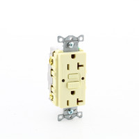Hubbell Almond Self-Testing GFCI Duplex Receptacle Outlet 20A GFRST20ALBULK 20A