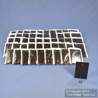 50 Leviton Brown Residential Grade Blank 1-Gang Cover Box Mount Wallplates 85014