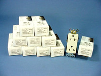10 Leviton Almond Decora INDUSTRIAL Duplex Receptacles NEMA 5-15R 15A 16362-A