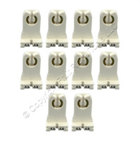 10 Leviton Fluorescent Lampholders Socket T8 T12 Medium Bi-Pin 11/32 Thick 13355