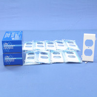 10 Leviton White UNBREAKABLE Receptacle Outlet Device Center Panel Sectional Cover Wallplates PSC8-W