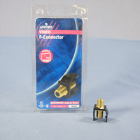 Leviton Black Quickport Gold Coaxial Cable Connector Jack Coax 40831-E BLUE CENTER