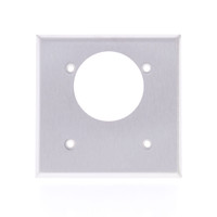 Mulberry Stainless Steel Standard 2-Gang 2.1625" Opening Receptacle Wallplate Range Dryer Outlet Cover 97224
