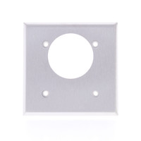 Mulberry Stainless Steel Standard 2-Gang 2.1625" Opening Receptacle Wallplate Range Dryer Outlet Cover 97224