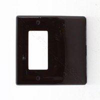 Hubbell Brown Mid-Size Decorator/GFCI/Rocker Switch Blank Cover Wallplate Switchplate NPJ1326