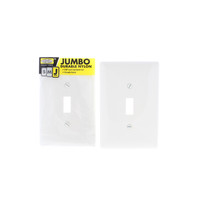 2 Hubbell Lt Almond UNBREAKABLE Mid-Size Toggle Switch Cover Plate Wallplates NPJ1LA