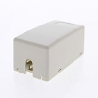 Hubbell "Office White" 1-Port Data Keystone Housing Surface Mount Box ISB1OWP