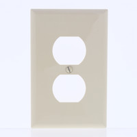 Eaton Ivory Mid-Size 1-Gang Unbreakable Receptacle Wallplate Outlet Cover PJ8V
