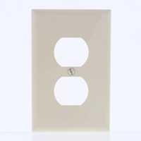 Eaton Ivory Mid-Size 1-Gang Unbreakable Receptacle Wallplate Outlet Cover PJ8V