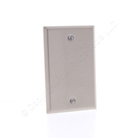 Cooper ANTIMICROBIAL 1-Gang Stainless Steel Blank Cover Wallplate Box Mount 93151AM