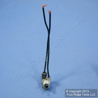 Leviton Rotary ON/OFF Nickel Appliance Switch 6A 125V 3A 250V AC Bulk 90572-N