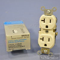 Leviton Almond COMMERCIAL Duplex Receptacle Outlet 5-20R 20A 125V BR20-A