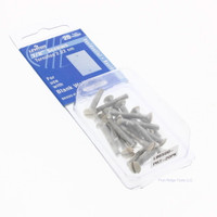 20 Leviton Ivory EXTRA LONG 7/8" Wallplate Screws 6-32 Thread Oval Head 86500