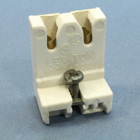 Leviton Panel Mount Fluorescent Lampholder T8 T10 T12 Light Socket G13 Base Medium Bi-Pin Captive Nut & Screw 13451-ONX