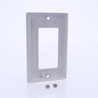 P&S Type 430 Magnetic Stainless Steel LINED 1-Gang Decorator GFCI Wallplate SL26