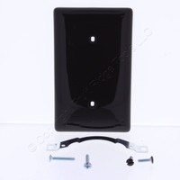 Hubbell Brown 1-Gang Blank Unbreakable Nylon Cover Strap Mount Wallplate NP14