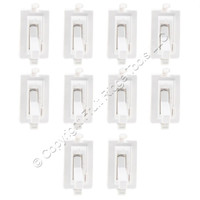 10 Eaton White Polycarbonate Color Change Kits for TAL06P Dimmer Switch TCK3-W