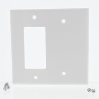 Leviton White Decora Midway Blank Cover GFCI Wall Plate