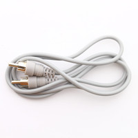 5pcs Leviton Gray 3-Foot RCA Audio Speaker Patch Cable Wires Shielded 3' C5452-3