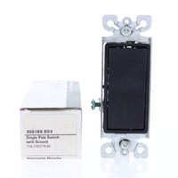 New Cooper Black ON/OFF Single Pole Decorator Rocker Wall Light Switch 15A 120/277V 6501BK