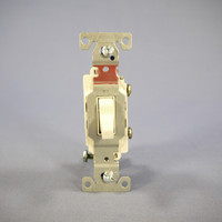 Cooper Light Almond COMMERCIAL Quiet Toggle Wall Light Switch 20A Bulk CS120LA