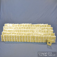 100 Leviton 1-Gang Ivory 1.406" Receptacle Wall Plate Single Outlet Covers 86004