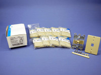 10 Leviton Ivory QUICKCONNECT Wall Mount Phone Jacks Type 630A Telephone Outlet 40263-I