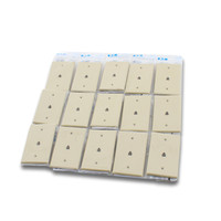 15 Eaton Ivory Mid-Size Flush Mount 4-Wire Telephone Jack Wallplates 3533-4V