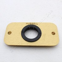 Hubbell Brass Telephone Bushing Plate S609T For S6088 Above-Floor Pedestal Electrical Box