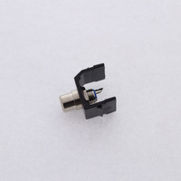 Hubbell Black Snap-Fit Keystone RCA Audio Video Jack Blue Center Solder Termination SFRCBBK