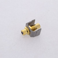 Hubbell Gray Snap-Fit Keystone RCA Audio Video Cable Coax Jack Blue Center Rear RCA Termination SFRCFFGY
