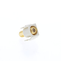 Hubbell Lt Almond Snap-Fit Keystone F-Type Coaxial Cable Video Jack SFGRFLA