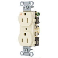 Hubbell Lt Almond ISOLATED GROUND Spec Grade Receptacle Outlet 15A IG5252AL
