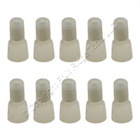 10 NSI White Easy-Twist Closed End Connectors Nylon 16-10 AWG 600V 105 C C8-N