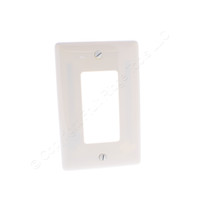 Hubbell "Office White" 1-Gang Decorator UNBREAKABLE Mid-Size Wallplate GFCI Rocker Switch Cover NPJ26OW