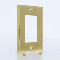 Creative Accents Polished Solid BRASS Curved Decorator Wallplate Cover GFCI GFI 15055 1217PB 9BS117