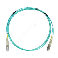 Hubbell Fiber Optic Patch Cord LSZH OM3 Cable Duplex MM LC-LC 2m DFPCLCLCE2MMZ
