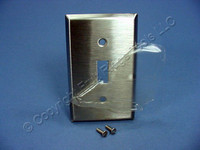 Cooper Stainless Steel 1-Gang Toggle Switch Wall Plate Cover Switchplate 93071