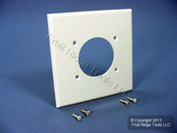 Leviton White MIDWAY 2.15" Receptacle Wallplate Outlet Cover Dryer Range Welder 80526-W