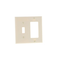 Eaton Ivory Decorator GFCI Switch Cover Outlet Wallplate Switchplate 2153V