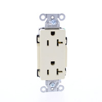 Hubbell Almond COMMERCIAL Decorator Receptacle Outlet 5-20R 20A 125V DRS20AL