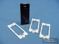 New Leviton Black SCREWLESS Wall Plate Blank Filler Insert Kits GFCI GFI 80314-E