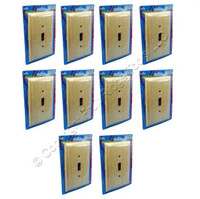 10 Leviton Unfinished Wood Toggle Switch Covers Wallplate Switchplate 89201-UNF