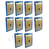 10 Leviton Unfinished Wood Toggle Switch Covers Wallplate Switchplate 89201-UNF