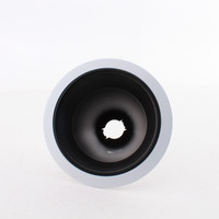 VuLite V3034B-WH Round 6" Full Black Baffle White Trim for Incandescent Lamp