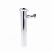 Keeney 49RSN 22ga Threaded Branch Tailpiece Direct 3/4" x 8" Satin Chrome Finish