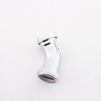 Keeney 1-1/2" Double Slip Coupling Join 45-Degree 22ga Chrome Plated Brass